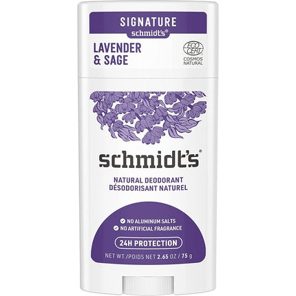 Schmidt's Lavender & Sage Deodorant Stick without Aluminum 75g Schmidt's