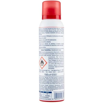 Sauber Deodorant Deoactive Long Lasting Déodorant (Déo) Mixte 150ml
