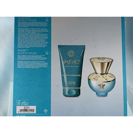 Versace Dylan Turquoise Pour Femme Set Eau De Toilette 30ml + Body Gel 50ml Versace