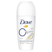 Dove Original Roll-On Deodorant 0% Aluminum Salts with 1/4 Moisturizing Cream and 48 Hour Protection 50ml Dove