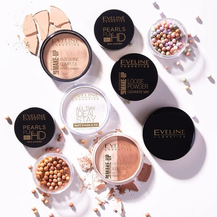 Eveline Art Make-Up Anti-Shine Complex Pressed Powder - 32 Natural, 14g