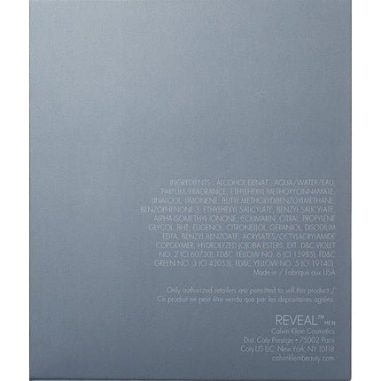 Calvin Klein Ck Reveal Eau de Toilette (EDT) Homme 100ml - Maison des fragrances