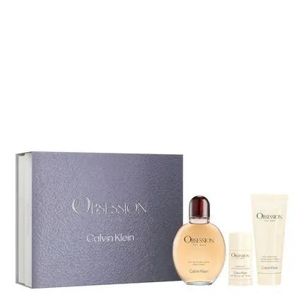 Calvin Klein Men's Obsession 3-Piece Gift Set 4.2 Fl Oz + 3.3 Fl Oz - Maison des fragrances