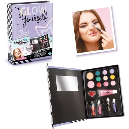 Canal Toys Style 4 ever OFG 311 Professional Makeup Set for Kids Makeup Palette Washable Makeup and Cosmetic Toy Makeup Palette Multicolor Pro Tips Make - Up Set - Maison des fragrances