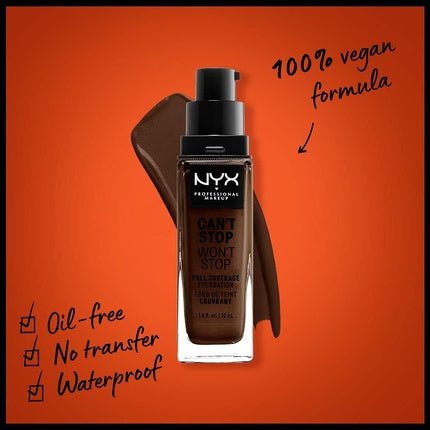 Can't Stop Won't Stop Foundation Deep Ebony 30ml - Maison des fragrances