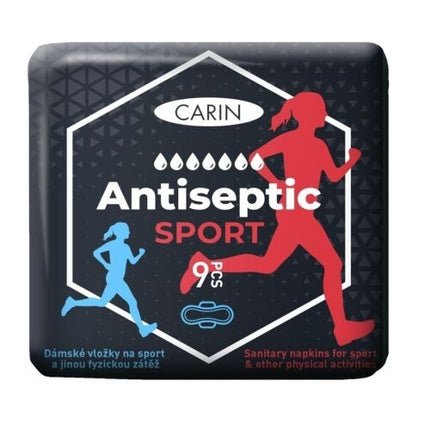 Carin Antiseptic Sport Ultra Thin Sanitary Pads with Wings for Women - Maison des fragrances