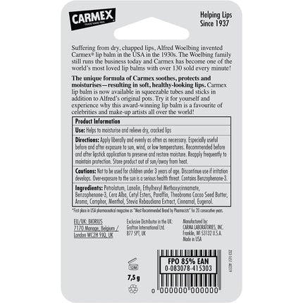 Carmex Cherry Moisturizing Lip Balm SPF15 - 7.5g - Maison des fragrances