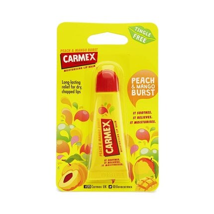 Carmex Peach & Mango Burst Lip Balm Tube 10g - Maison des fragrances