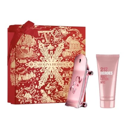 Carolina Herrera 212 Heroes For Her Eau De Parfum Spray 80ml And Body Lotion 100ml Set - Maison des fragrances