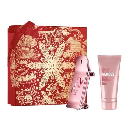 Carolina Herrera 212 Heroes For Her Eau De Parfum Spray 80ml And Body Lotion 100ml Set - Maison des fragrances