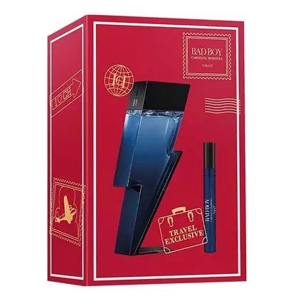 Carolina Herrera Bad Boy Cobalt - Eau de Parfum Spray 100ml And - Eau de Parfum Spray 10ml Set - Maison des fragrances