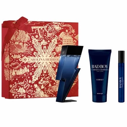 Carolina Herrera Bad Cobalt Eau De Perfume Set 3 Pieces Coffret (Coffret) Homme 100ml - Maison des fragrances