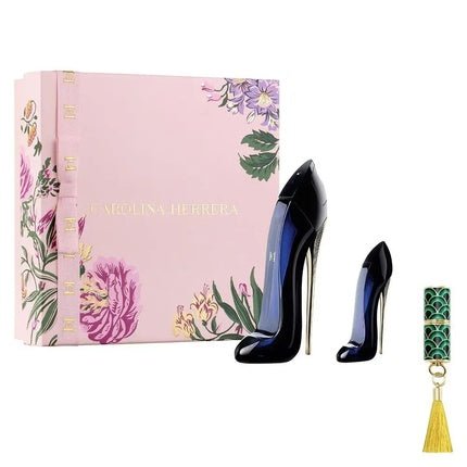 Carolina Herrera Good Girl Eau De Parfum Spray Set - 80ml + Miniature 7ml + Lipstick 7ml - Maison des fragrances