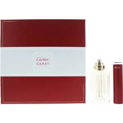 Cartier Carat De Cartier Gift Set - 100 Ml Eau De Parfum Spray + 15 Ml Eau De Parfum Rollerball - Gift Set For Women - Maison des fragrances