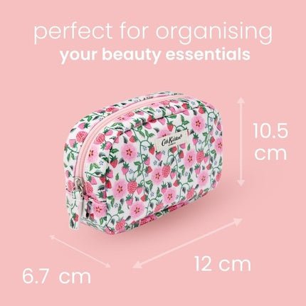 Cath Kidston Wash Bag Strawberry Small Make Up Bag with Mirror - Maison des fragrances