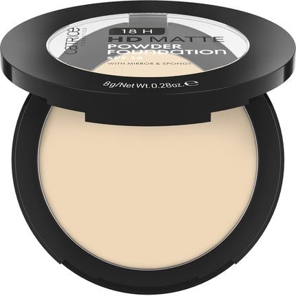 Catrice 18H HD Matte Powder Foundation No. 005N Nude Mattifying Long - Lasting UVA UVB Filter Covering Fixing Matte Vegan 8g - Maison des fragrances