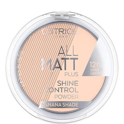Catrice All Matt Plus Shine Control Powder No. 002 Banana Bright 10g - Yellow Fixing Powder for Combination Skin - Vegan and Nanoparticle Free - Maison des fragrances
