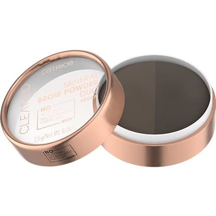 Catrice Clean ID Mineral Brow Powder Duo 020 Medium To Dark 2.5g - Maison des fragrances
