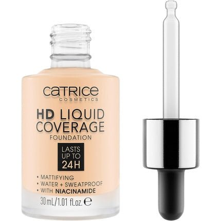 Catrice HD Liquid Coverage Foundation No. 002 Nude Long - Lasting Matte - Maison des fragrances