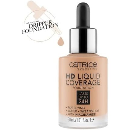 Catrice HD Liquid Coverage Foundation Warm Beige 40 15g 30ml - Maison des fragrances
