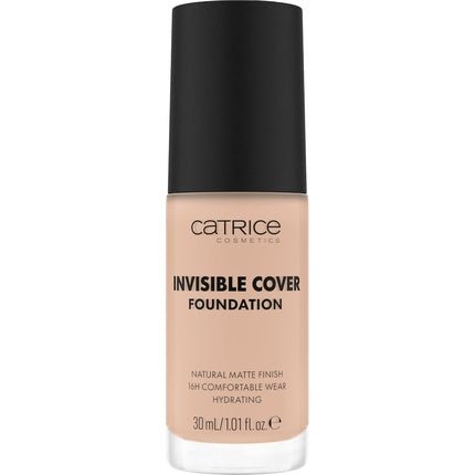 Catrice Invisible Cover Foundation 30ml 012C Nude Moisturizing Long - Lasting Natural for Dry Skin Vegan Oil - Free Paraben - Free Microplastic - Free - Maison des fragrances