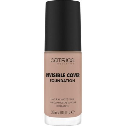 Catrice Invisible Cover Foundation 30ml 027C Nude Moisturizing Long - Lasting Natural for Dry Skin Vegan Oil - Free Paraben - Free Microplastic - Free - Maison des fragrances