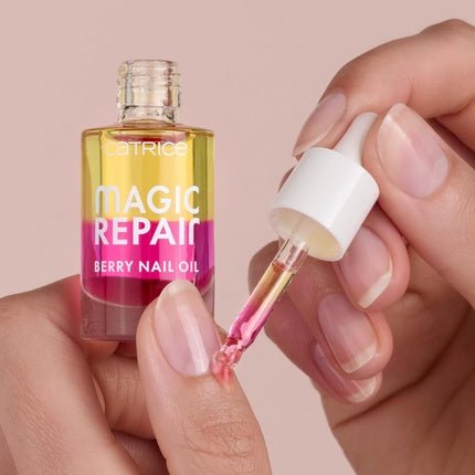 Catrice Magic Repair Berry Nail Oil Multicolor Nourishing Repairing Translucent Acetone - Free Vegan Paraben - Free 8ml - Maison des fragrances