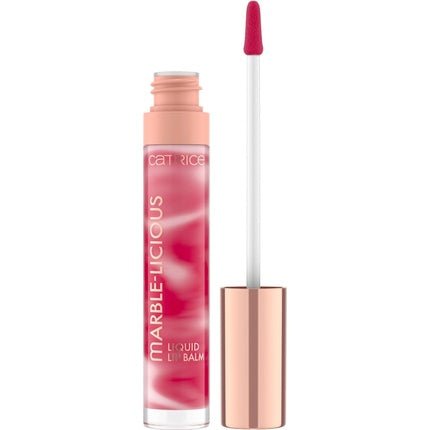 Catrice Marble - licious Liquid Lip Balm Nourishing Hydrating Softening with Coconut Oil Glossy Non - Sticky Finish with Tint of Color Vegan Cruelty Free 40 Swirl It Twirl It - Maison des fragrances