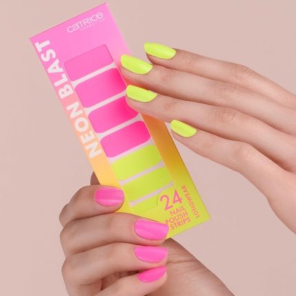Catrice Neon Blast Nail Polish Strips 24 Pieces - Maison des fragrances