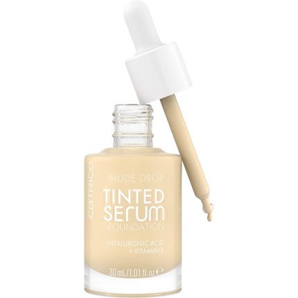 Catrice Nude Drop Tinted Serum Foundation Lightweight Hydrating Buildable Coverage 1.01 Fl Oz - Maison des fragrances