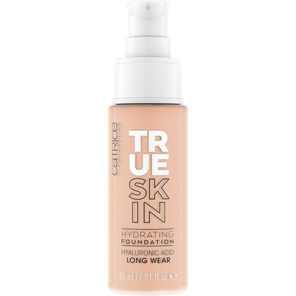 Catrice True Skin Hydrating Foundation with Hyaluronic Acid 30ml 010 Cool Cashmere - Nude Mattifying Long Lasting Vegan Makeup - Maison des fragrances