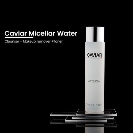 Caviar Micellar Water Face Cleanser Makeup Remover Cleanser for Face 5 Fl Oz - Maison des fragrances