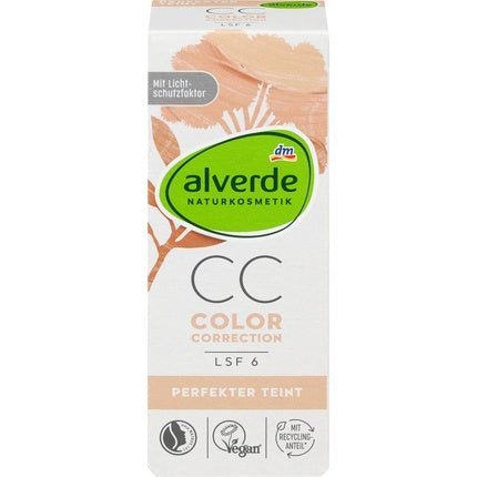 CC Cream Color Correction Perfect Complexion Natural Cosmetics Conceals Wrinkles and Skin Imperfections UVA/UVB Protection SPF 6 50ml - Maison des fragrances