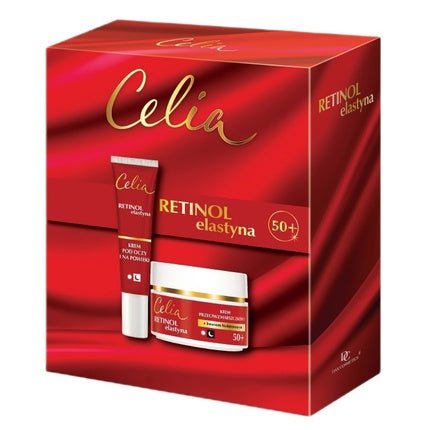 Celiaset Retinol Elastin Cream 50 For Day And Night 50ml With Eye And Eyelid Cream 15ml - Maison des fragrances