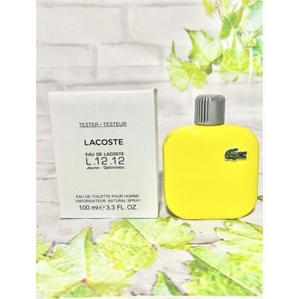 Lacoste Jaune Optimistic Homme Eau De Toilette Spray 100ml Lacoste