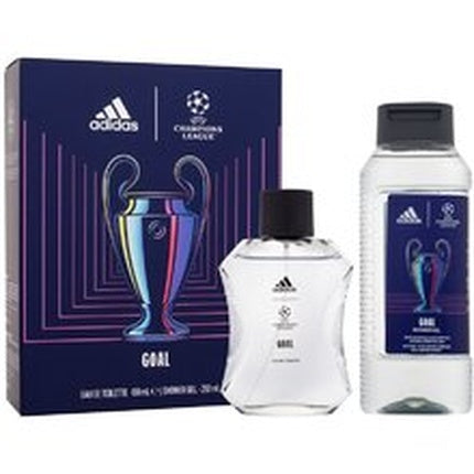 Adidas Uefa Champions League Goal Gift Set Eau De Toilette 100 Ml And Shower Gel 250 Ml adidas