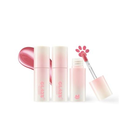 Chewy Lip Glaze High Shine Lip Gloss Korean Beauty Gz03 Rose Bebe 3.5 Grams - Maison des fragrances