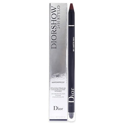 Christian Dior DIORSHOW 24 H STYLO YEUX WP 861 Matte Red 1 Count - Maison des fragrances