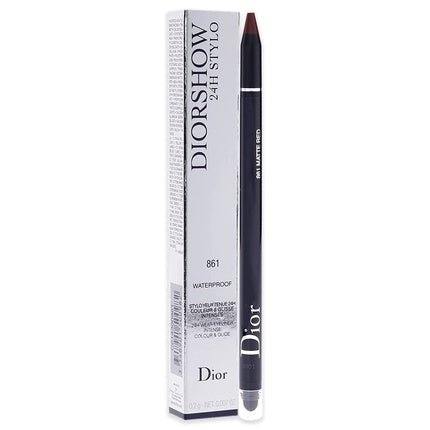 Christian Dior DIORSHOW 24 H STYLO YEUX WP 861 Matte Red 1 Count - Maison des fragrances