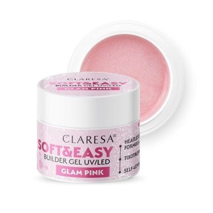 Claresa Builder Gel Soft & Easy Glam Pink 12g - Maison des fragrances