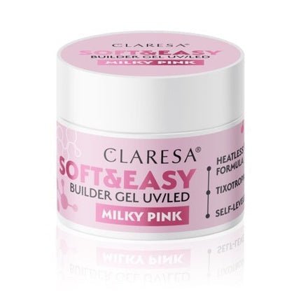 Claresa Builder Gel Soft & Easy Milky Pink 12g - Maison des fragrances