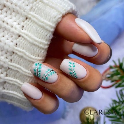 Claresa Hybrid Nail Polish PRECIOUS PS4 Glossy White 5g - Maison des fragrances