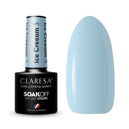 Claresa Ice Cream UV Nail Polish 5ml - Pack of 3 - Maison des fragrances