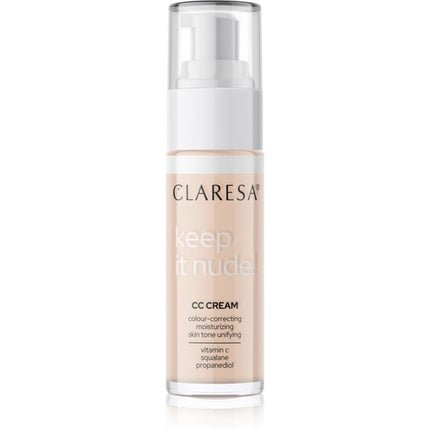 Claresa Keep It Nude Cc Cream Color Correcting Cream 101 Light 33g - Maison des fragrances