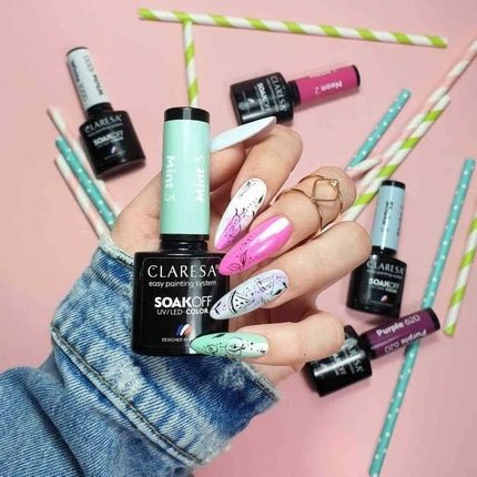 Claresa Mint UV Nail Polish 5ml - Pack of 3 - Maison des fragrances