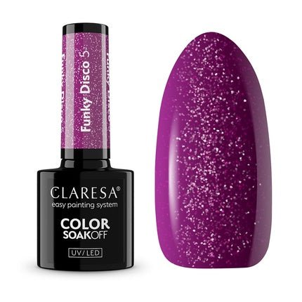 Claresa Soak Off Uv Led Funky Disco Hybrid Nail Polish 5g - Maison des fragrances