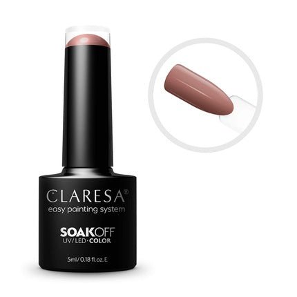 Claresa Soak Off Uv/Led Brown Hybrid Nail Polish 302 5g - Maison des fragrances