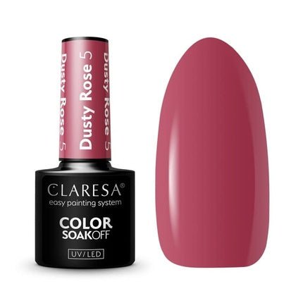 Claresa Soak Off Uv/Led Dusty Rose Hybrid Nail Polish 005 - 5g - Maison des fragrances