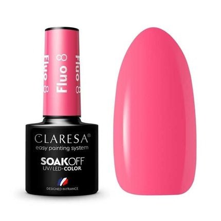 Claresa Soak Off Uv/Led Fluorescent Hybrid Nail Polish 08 5g - Maison des fragrances