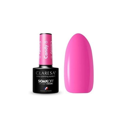 Claresa Soak Off Uv/Led Hybrid Nail Polish 8 Candy 5g - Maison des fragrances